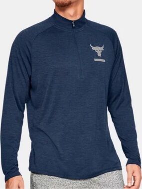 Under Armour Mens Project Rock Tech ½ Zip T-Shirt